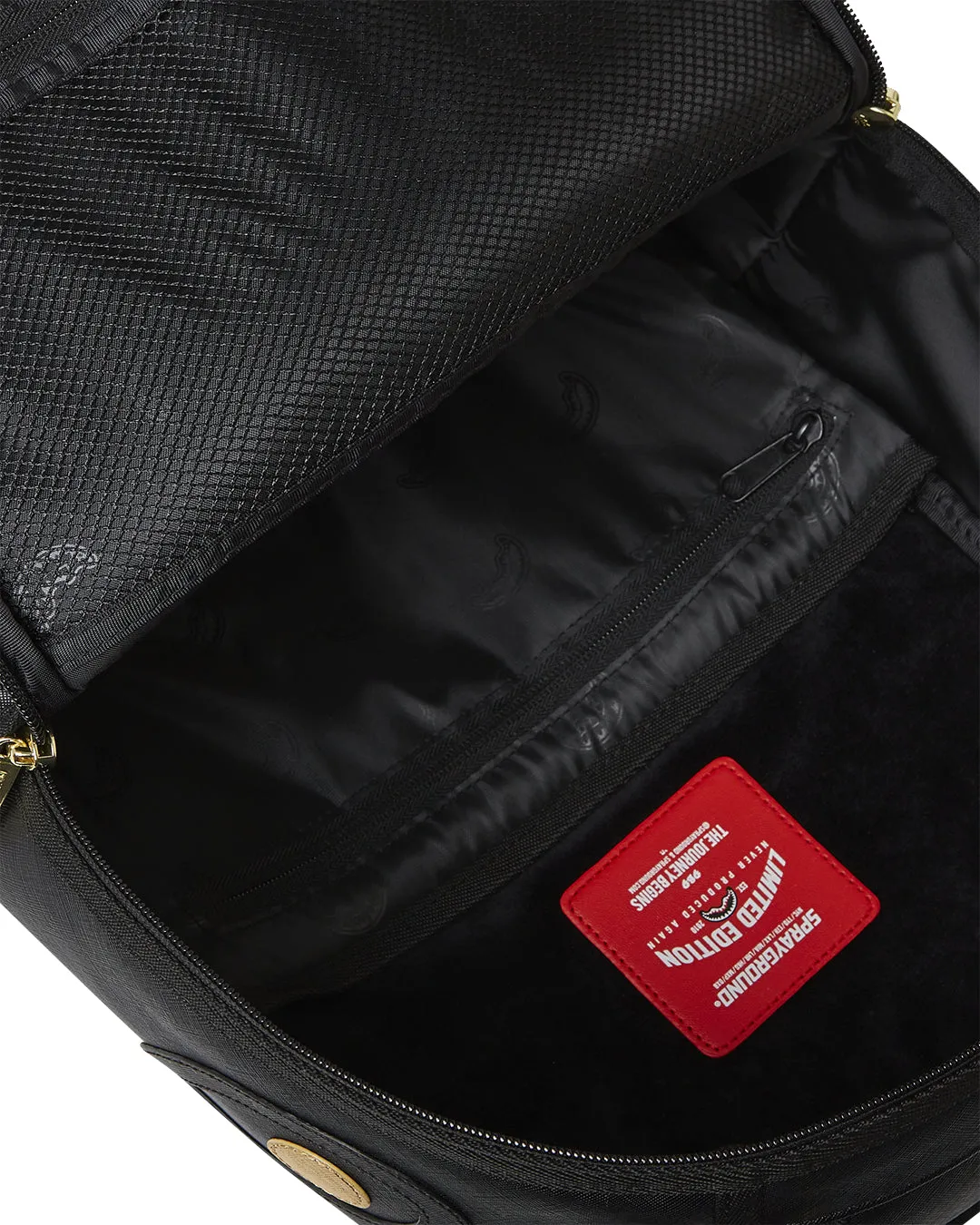Sprayground - Gold Stripes Black Dlxsv Backpack