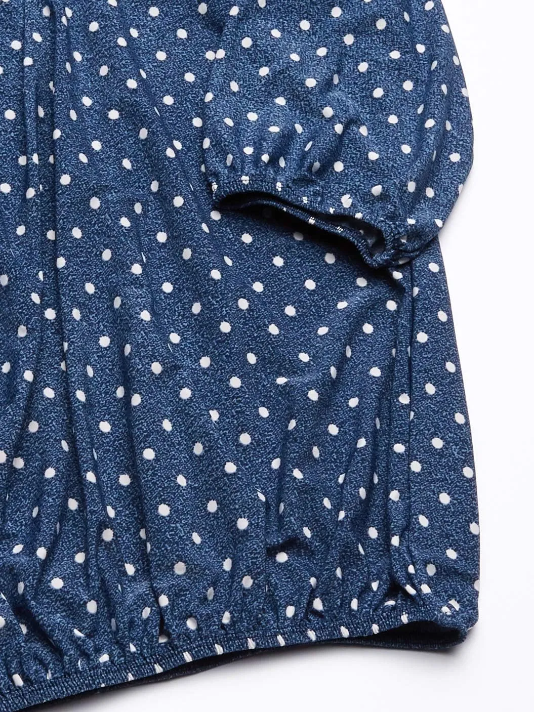 Star Vixen Women's Petite 3/4 Sleeve Peasant Elastic-Hem Keyhole-tie Top