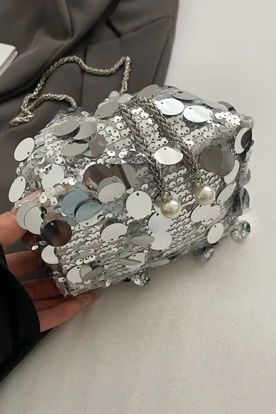 Stylish Drawstring Sequin Crossbody Bag for Every Occasion
