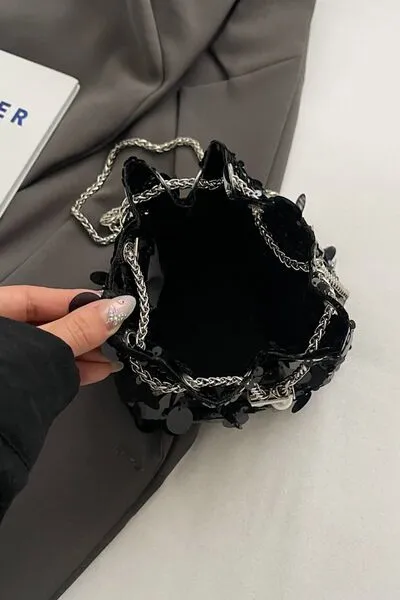 Stylish Drawstring Sequin Crossbody Bag for Every Occasion
