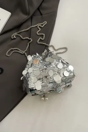 Stylish Drawstring Sequin Crossbody Bag for Every Occasion
