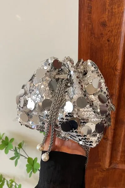 Stylish Drawstring Sequin Crossbody Bag for Every Occasion