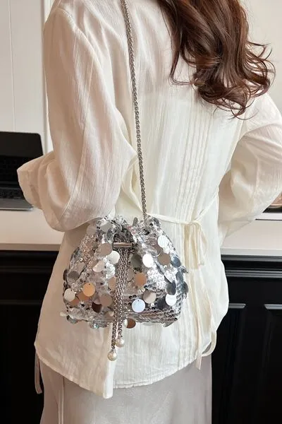Stylish Drawstring Sequin Crossbody Bag for Every Occasion