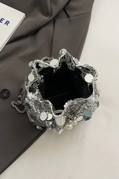 Stylish Drawstring Sequin Crossbody Bag for Every Occasion