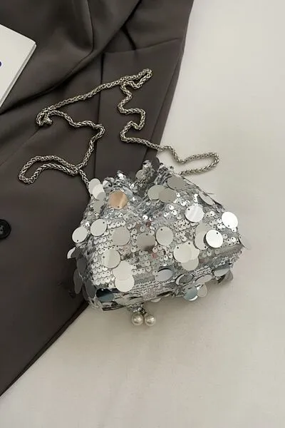 Stylish Drawstring Sequin Crossbody Bag for Every Occasion