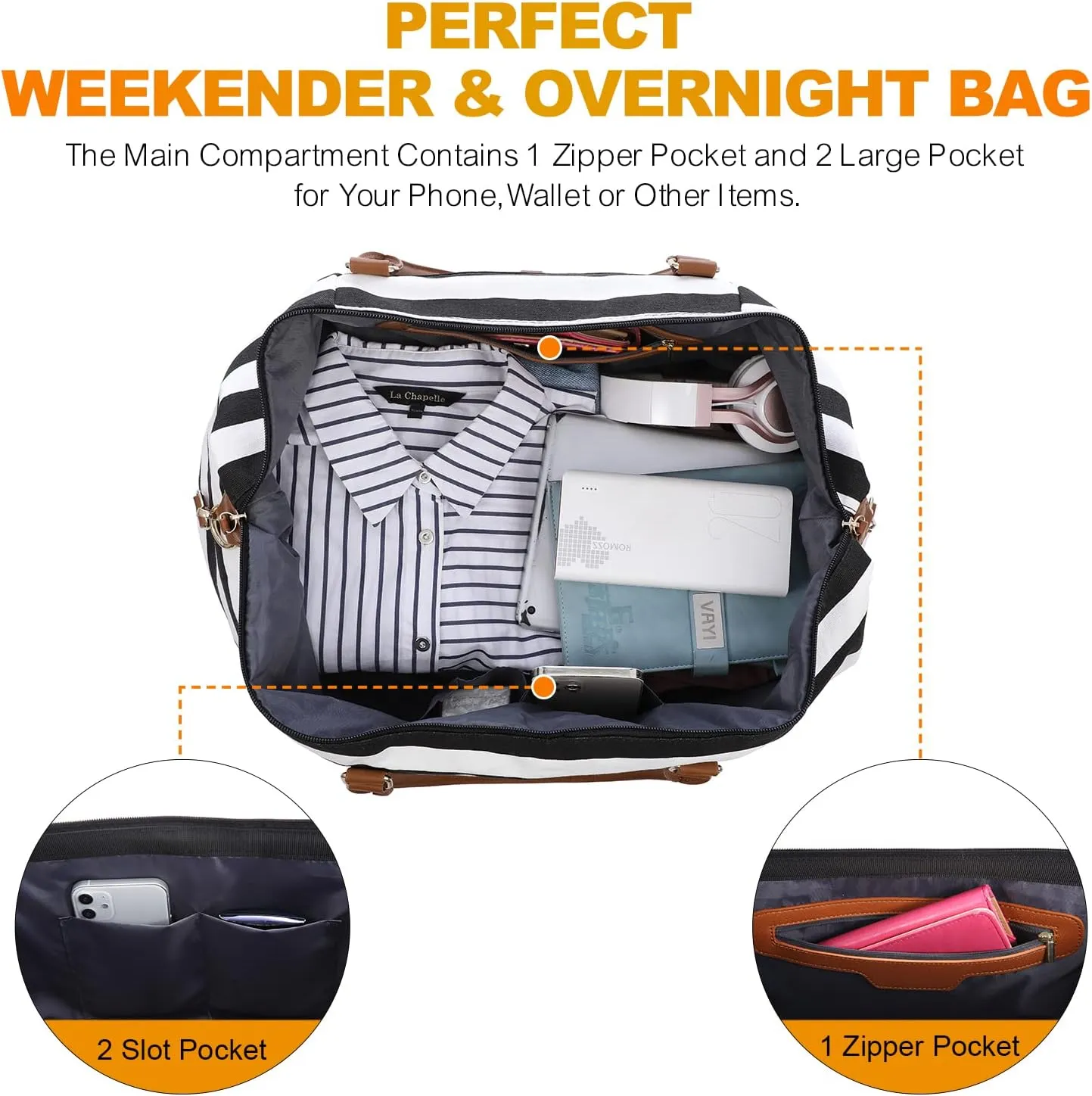 Sucipi Weekender Bags for Women Canvas Travel Duffle Bag with Shoe Compartment Overnight Bag Carry on Gym Duffel with Toiletry Bag for Traveling Weekend Hospital Bags for Labor and Delivery