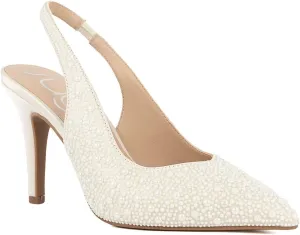 Sugar Women’s Rhinestone Slingback Heels – Sparkly Pointed Toe Stiletto Pumps for Wedding, Party, Evening & Formal Dress Shoes