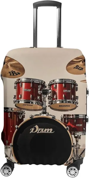 Suitcase Covers for Luggage Drum Set-standard Fashion Luggage Cover Washable Protector Waterproof Suitcase Cover Anti-scratch Travel Suitcases Covers Case for 19-32 Inch Luggages M