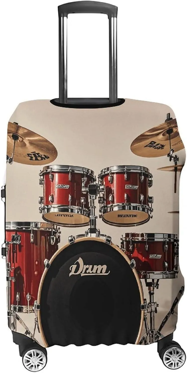Suitcase Covers for Luggage Drum Set-standard Fashion Luggage Cover Washable Protector Waterproof Suitcase Cover Anti-scratch Travel Suitcases Covers Case for 19-32 Inch Luggages M