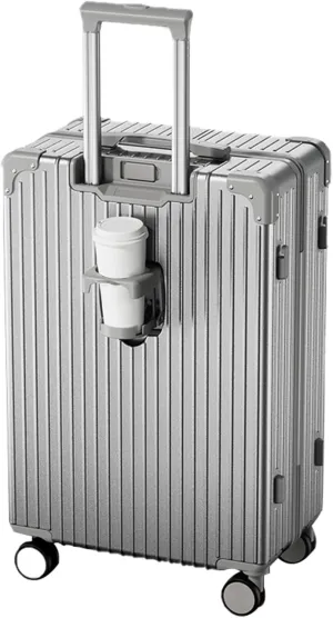 Suitcase With Laptop Compartment, Lightweight Trolley Case, Dustproof Waterproof, Equipped With An Anti-theft And Anti-picking Combination Lock (Color : 20 Rack, Size : Silver)