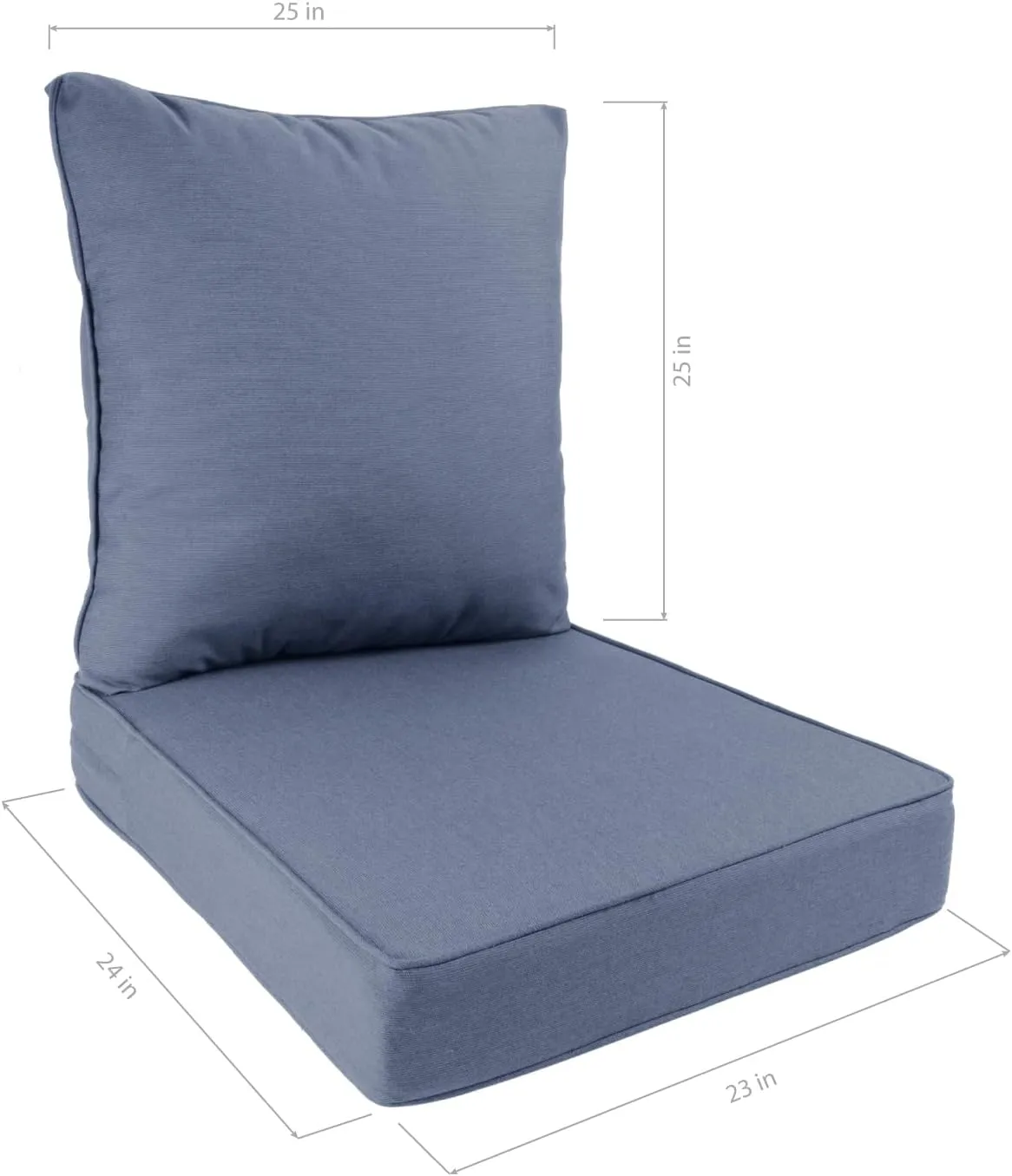 Sunbrella Deep Seat Replacement Cushion Set (Denim)
