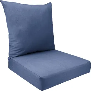 Sunbrella Deep Seat Replacement Cushion Set (Denim)