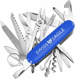 Swiss Eagle Premium Quality Knife Classic Multi Tool Pocket Knife for Men - 30 Tools in your Pocket - navaja suiza