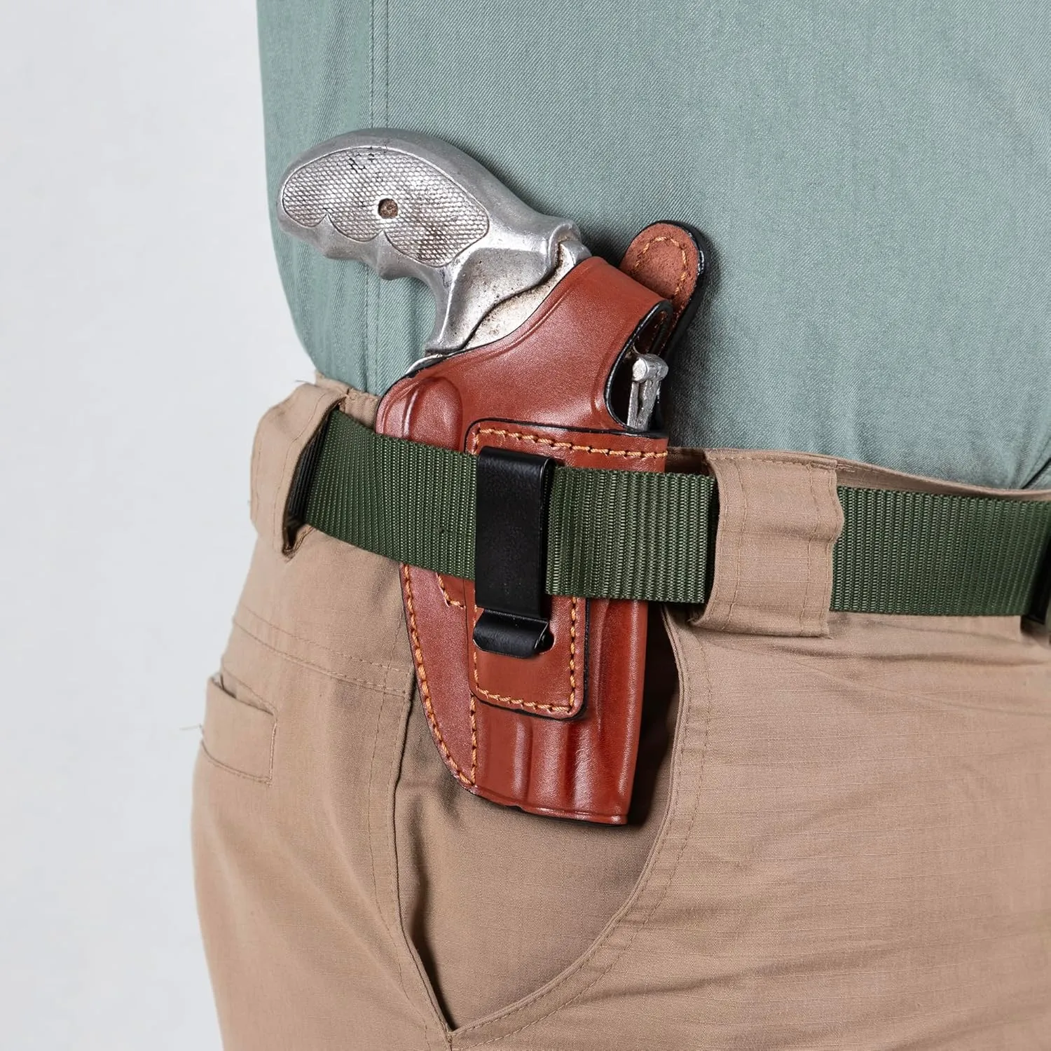 Sword Holster for Smith & Wesson Model 60 2 inch IWB Leather Gun Holster