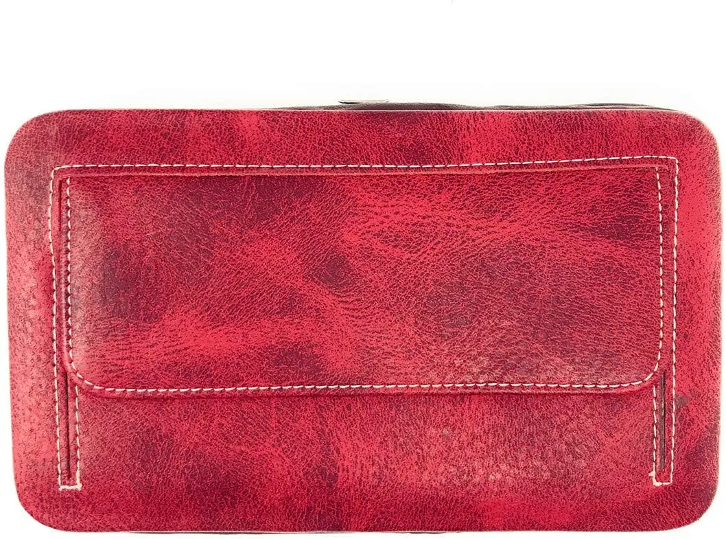 Texas West Premium Women's Rhinestone Buckle Handbag Wallet in 6 colors