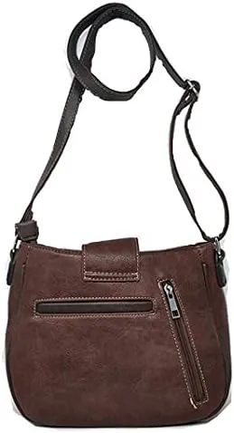 Texas West Western Style Rhinestone Concho Buckle Concealed Carry Purse Women Shoulder Bag in 5 colors