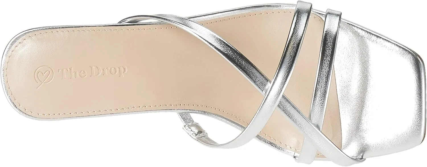 The Drop Women's Amelie Strappy Square Toe Heeled Sandal