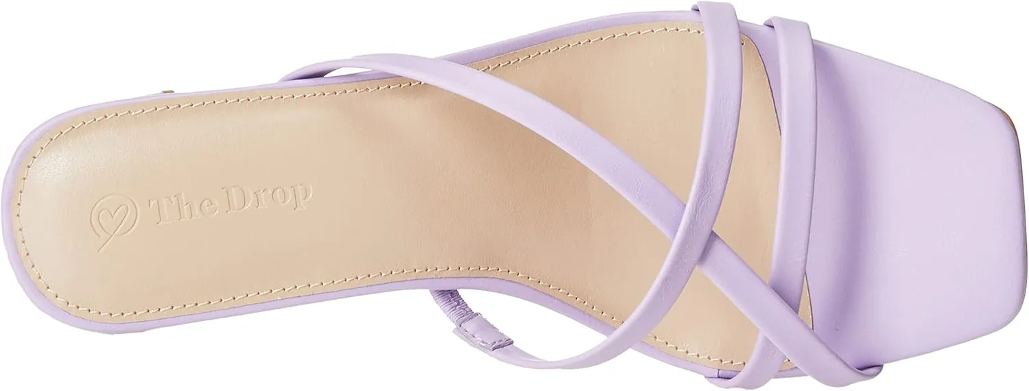 The Drop Women's Amelie Strappy Square Toe Heeled Sandal