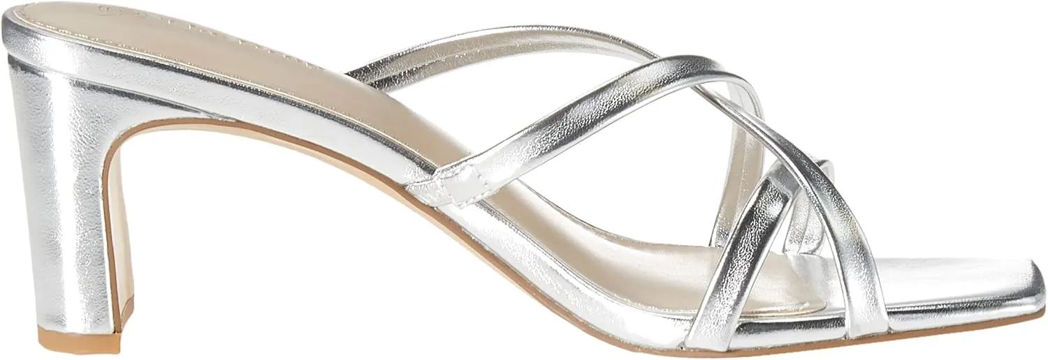 The Drop Women's Amelie Strappy Square Toe Heeled Sandal