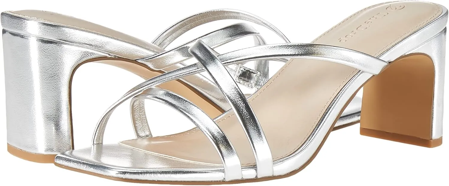 The Drop Women's Amelie Strappy Square Toe Heeled Sandal