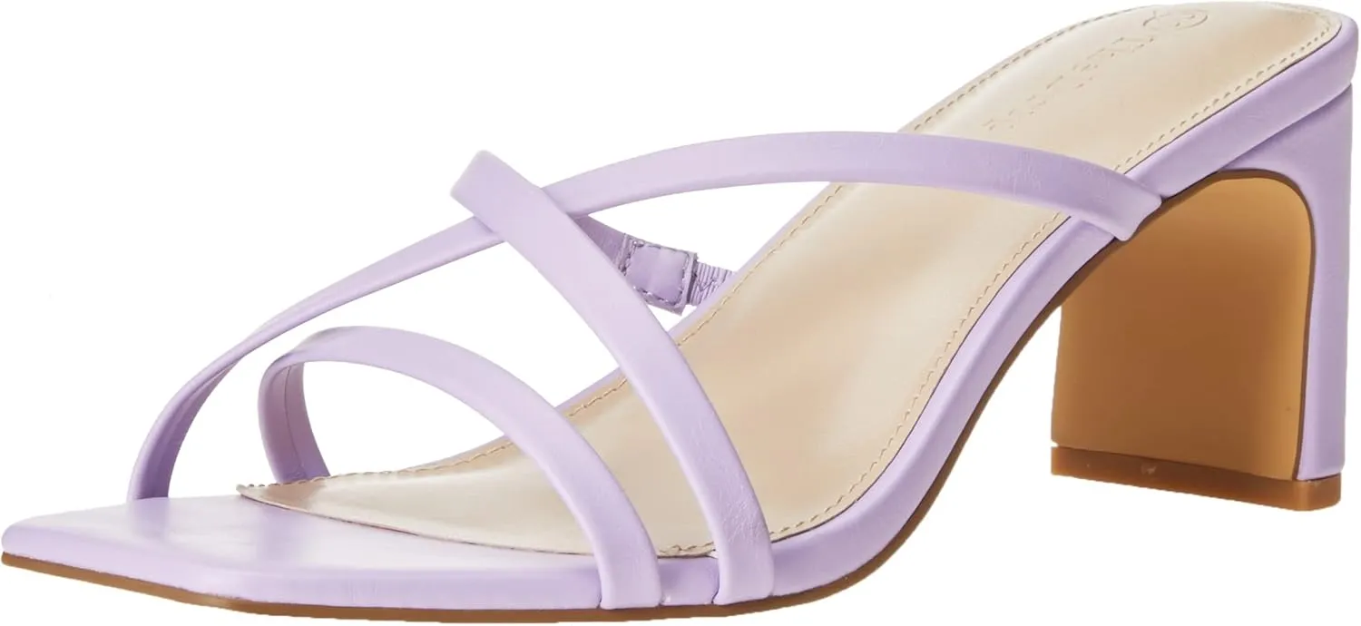 The Drop Women's Amelie Strappy Square Toe Heeled Sandal
