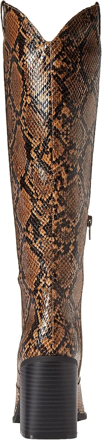 The Drop Women's Cassandra Knee-high Western Boot Overknee