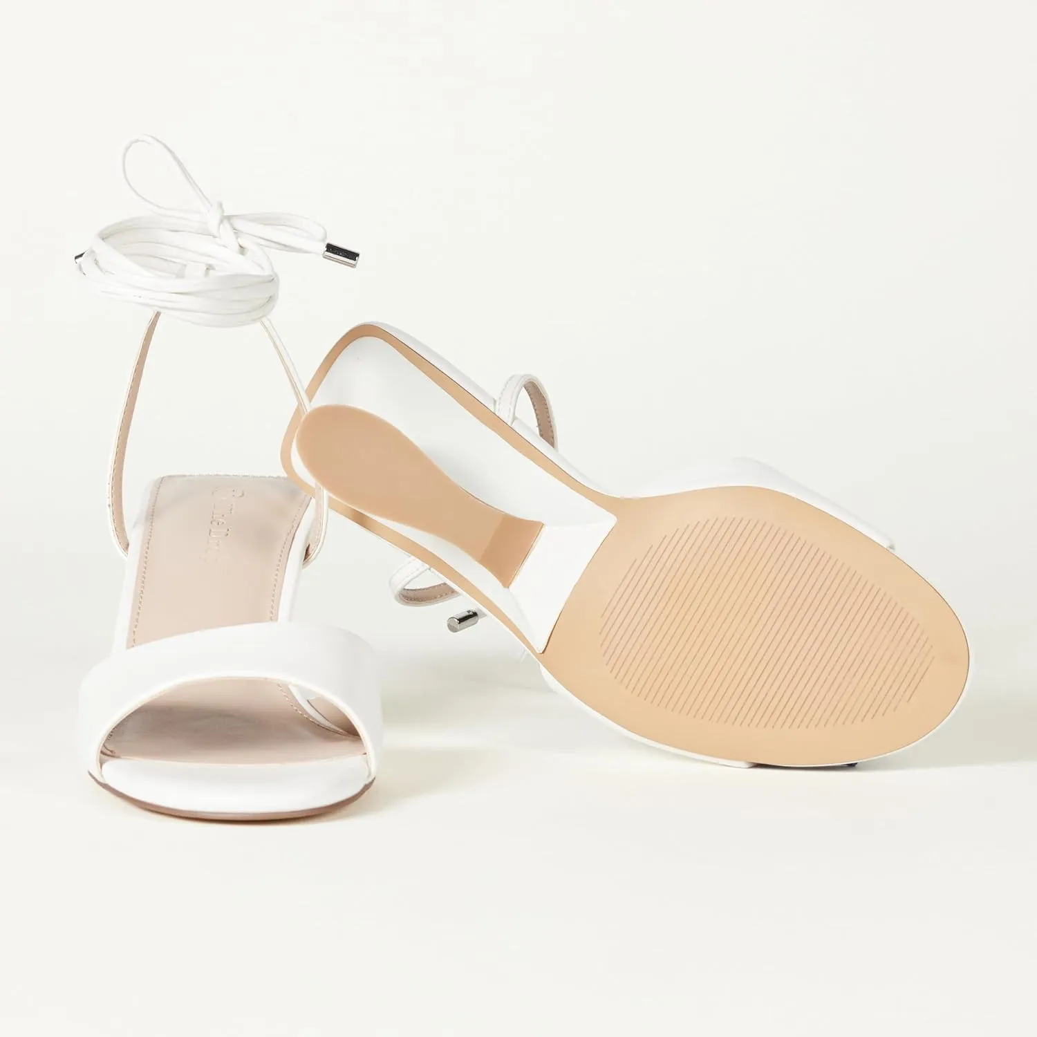 The Drop Women's Phoenix Lace Up Sculpted Heeled Sandal