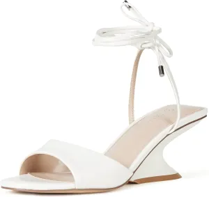 The Drop Women's Phoenix Lace Up Sculpted Heeled Sandal