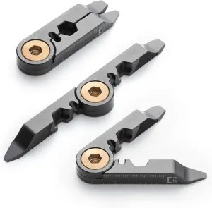 The GT-1 Multitool - TSA-Compliant - Pocket Sized Multi-Tool - 15 Versatile Tools for Travel, DIY, Home & Outdoors - Titanium Coated - Durable & Stylish - O1 Tool Steel & Brass