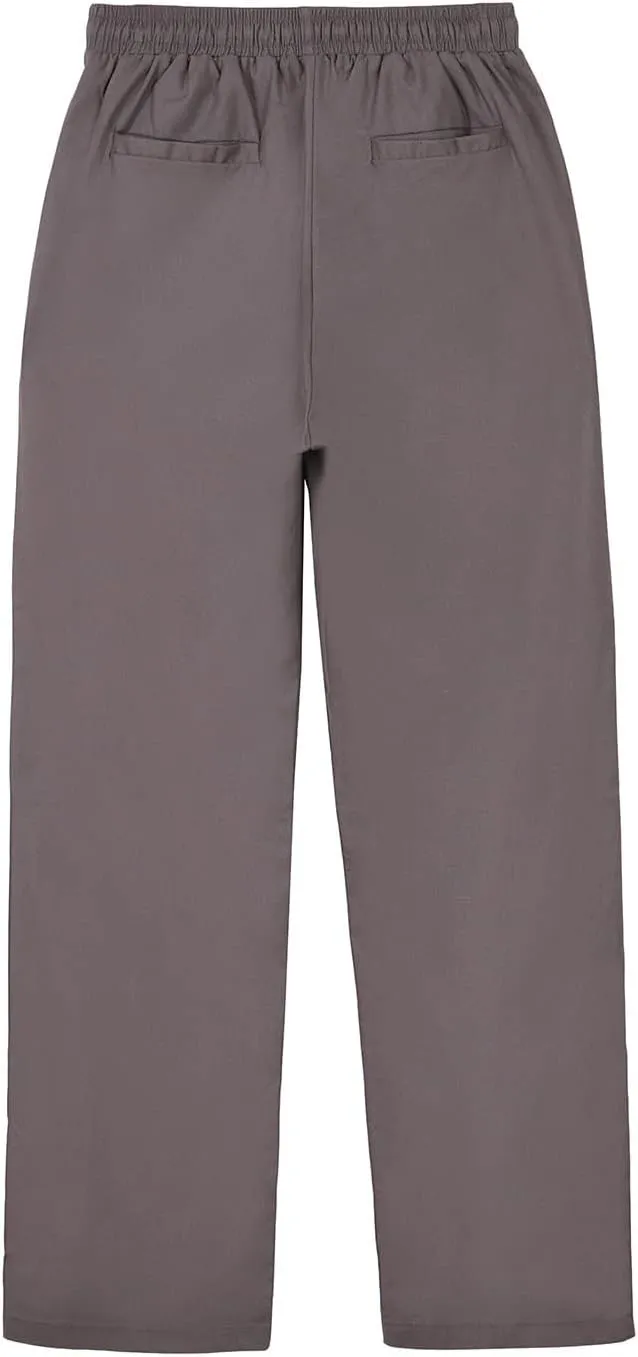 THWEI Linen Pants Mens Casual Drastring Loose Fit Summer Lightweight Beach Pants