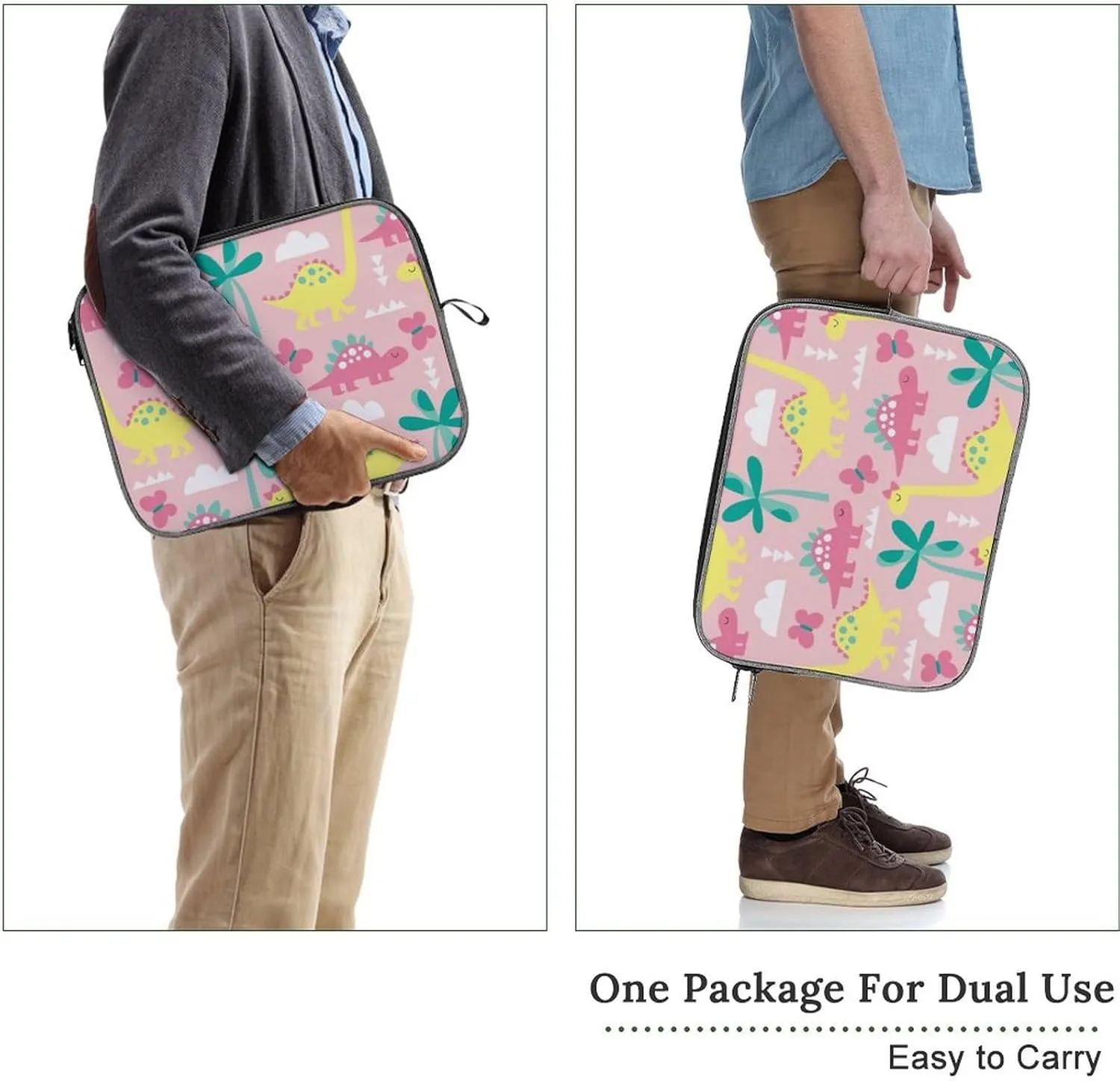 TigerPrint Large Capacity Portable Laptop Case Unisex