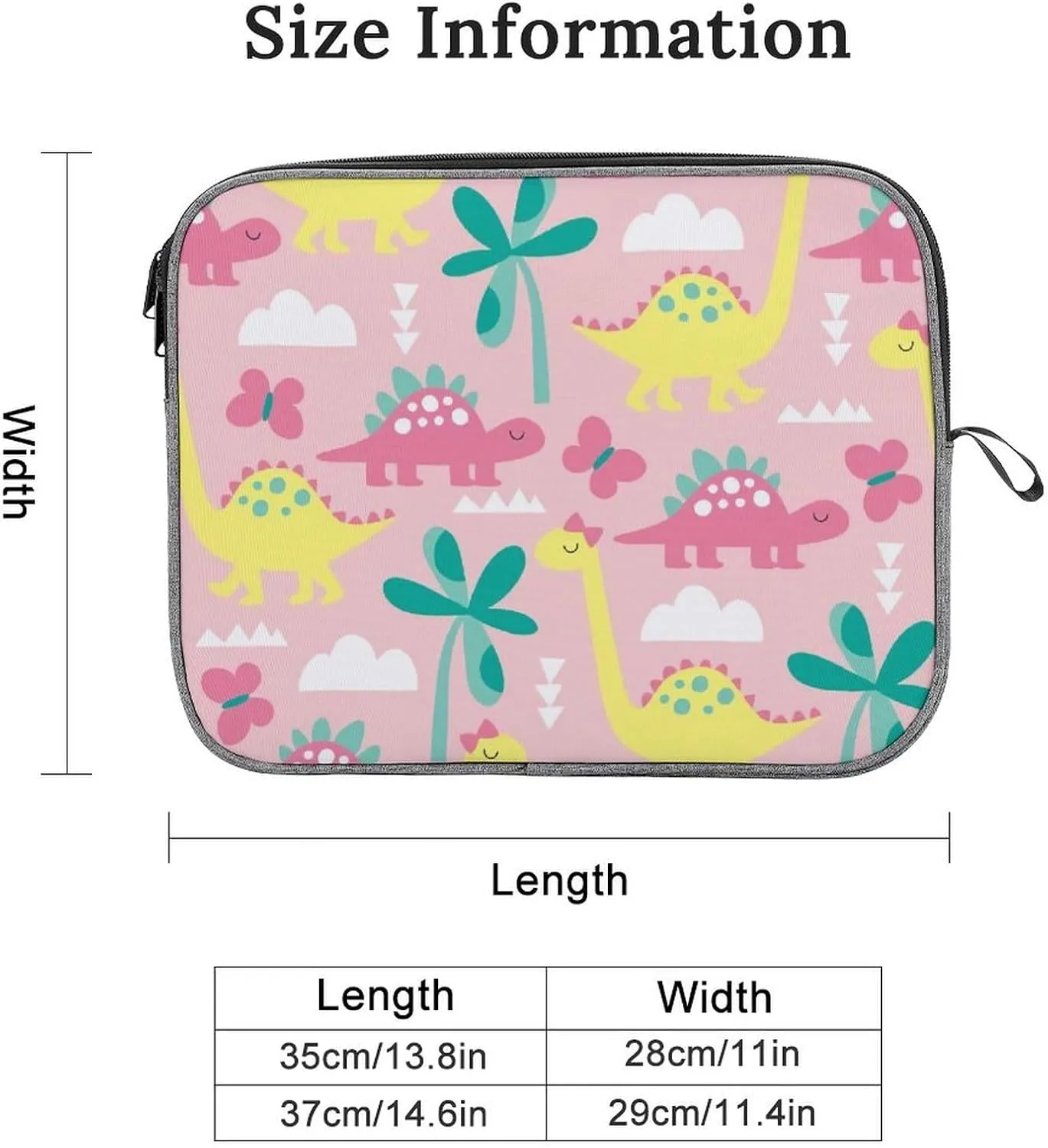 TigerPrint Large Capacity Portable Laptop Case Unisex