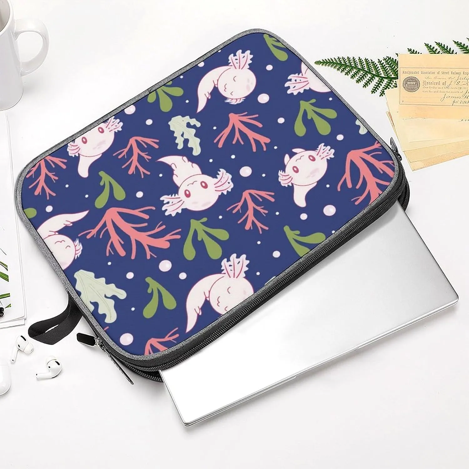 TigerPrint Large Capacity Portable Laptop Case Unisex