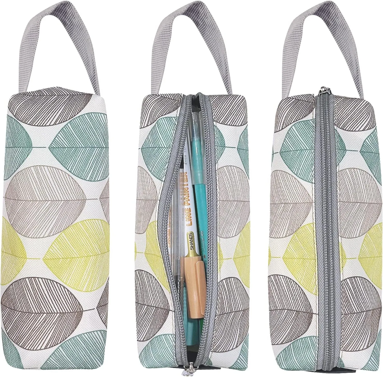 Tilami Rolling Backpack 18 Inch with Pencil Case School for Boys Girls (Leaves)