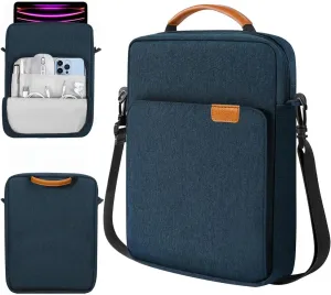 TiMOVO 13 Inch Tablet Sleeve Handbag with Shoulder Strap for iPad Air 13" M3 2025, iPad Pro 13", iPad Pro 12.9", Galaxy Tab S9 /S9 Plus/S10 /S10 Plus/S9 FE /S9 FE Plus 12.4", Indigo