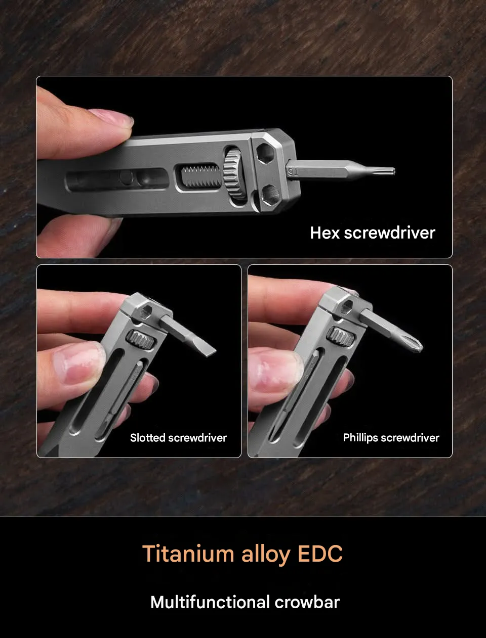 Titanium Alloy Mini Multi-Tool Wrench