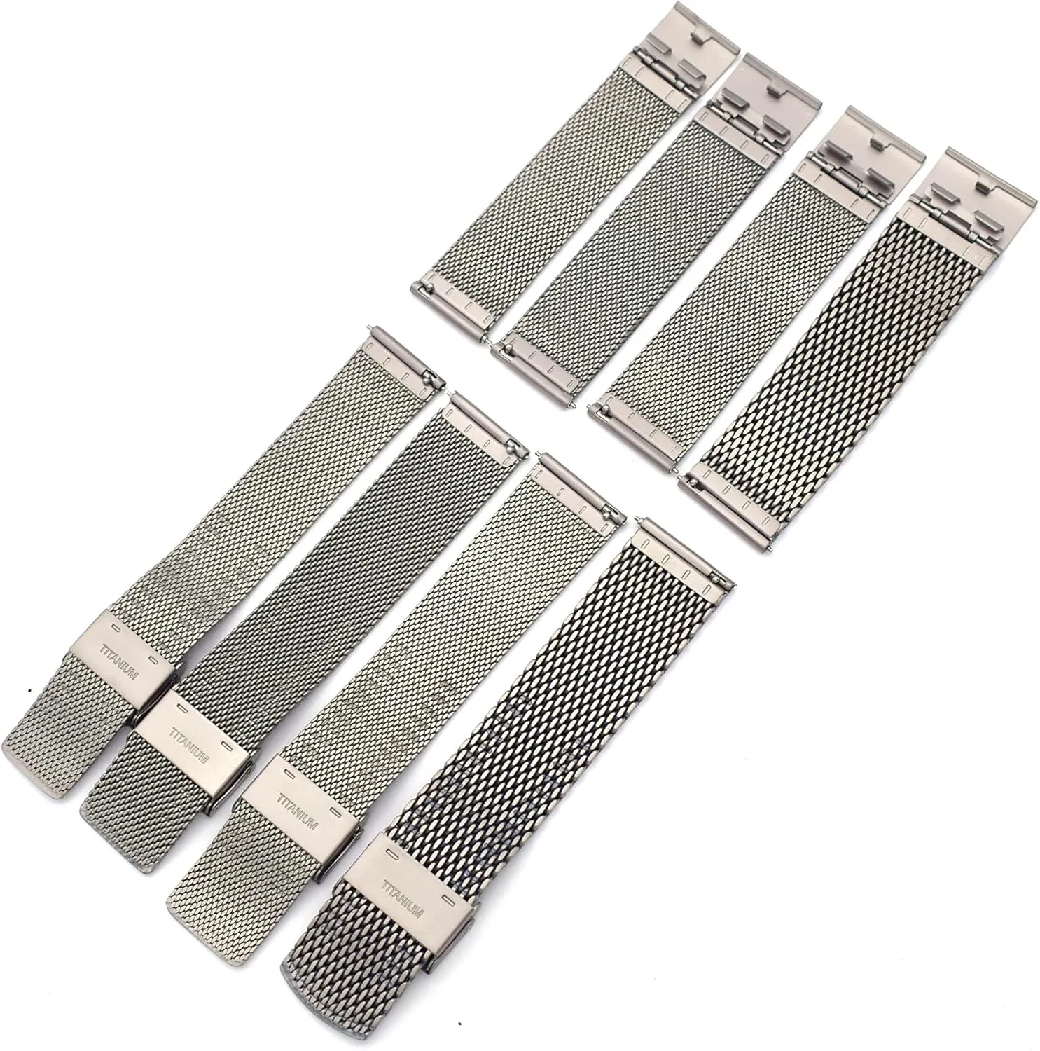 Titanium Mesh Watch Band for Mens Women, Mesh Watch Straps