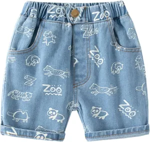 Toddler Baby Boys Denim Shorts Summer Casual Cargo Shorts