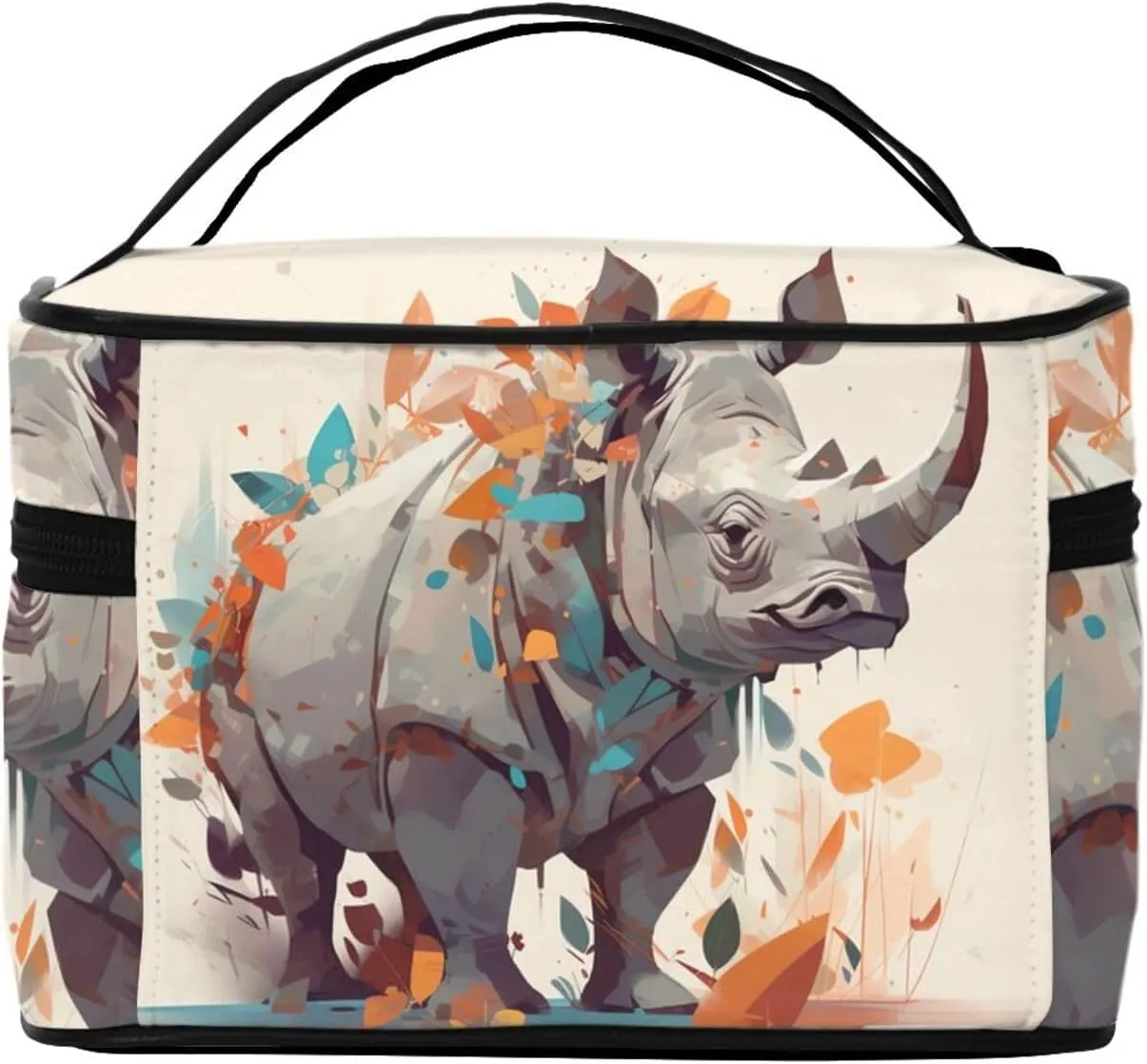 Toiletry Bag for Women Men Dopp Kit Travel Makeup Bag Make Up Organizers Cosmetic Bag Hand Drawn Animals Hanging Toiletry Bag Shaving Bag with Large Capacity for Travel