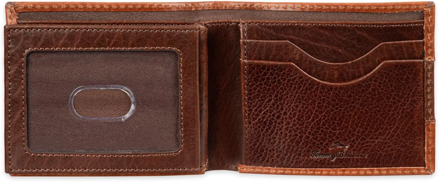 Tommy Bahama Men's Bifold Slim Leather Wallet