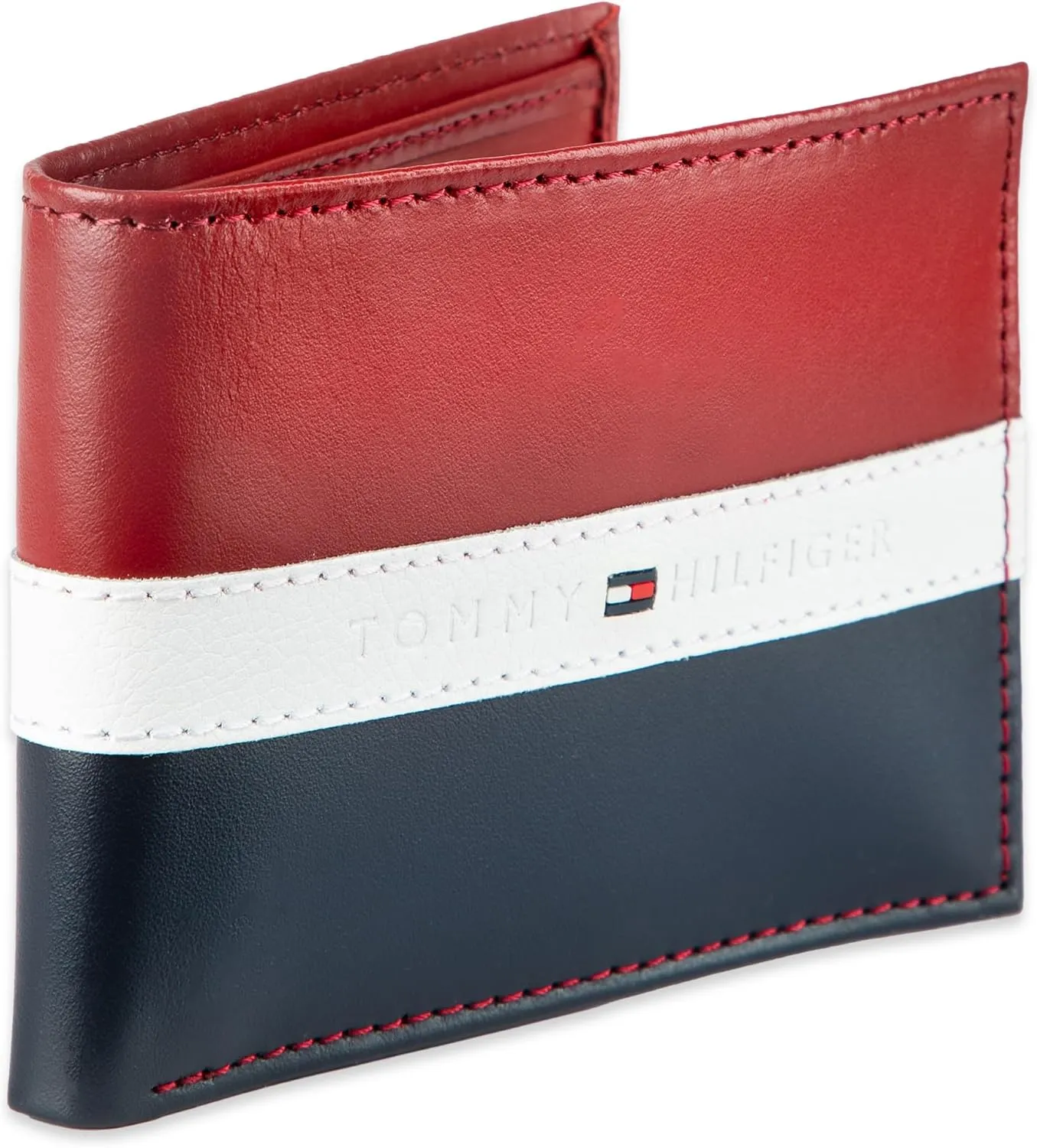 Tommy Hilfiger Men's Classic Bifold Wallet with ID Window and Multiple Card Slots