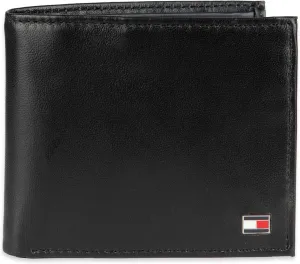 Tommy Hilfiger Men's Classic Logo Style Passcase Bifold Wallet with Multiple Card Slots and ID Window