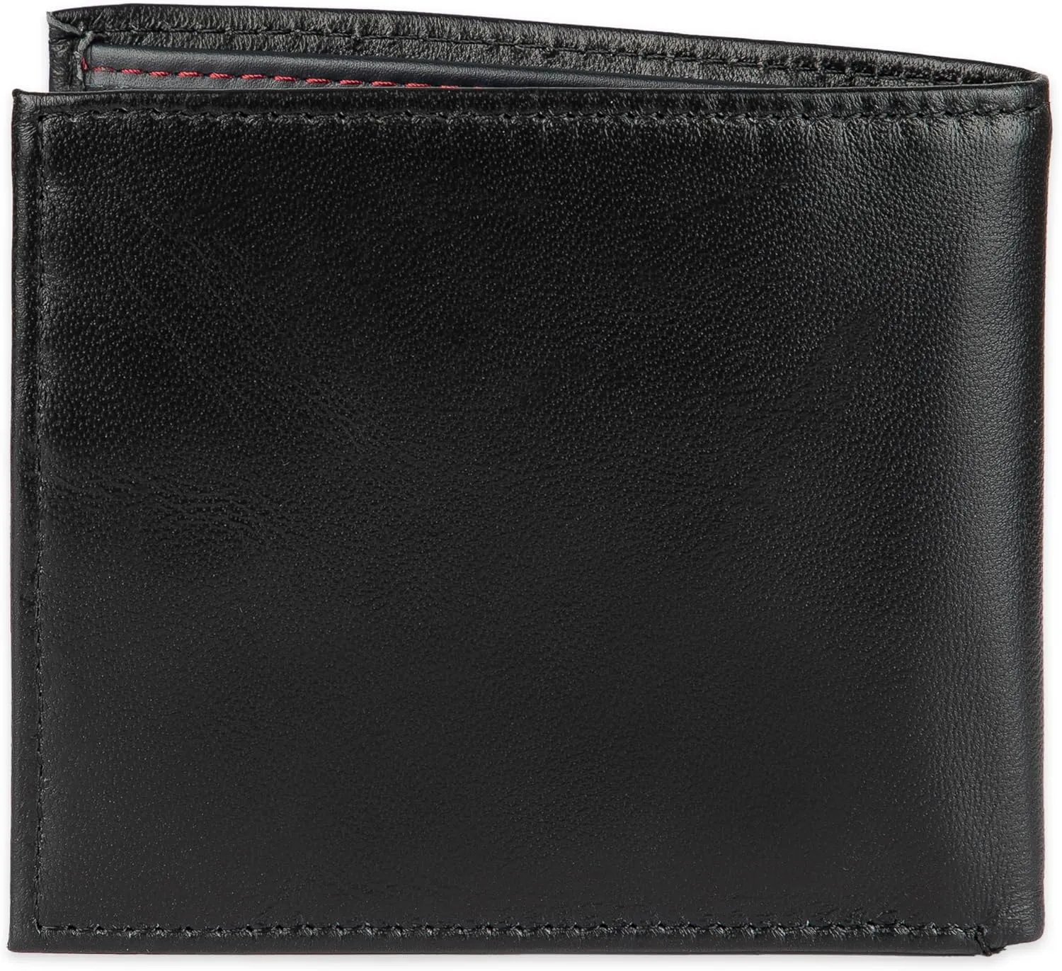 Tommy Hilfiger Men's Classic Logo Style Passcase Bifold Wallet with Multiple Card Slots and ID Window