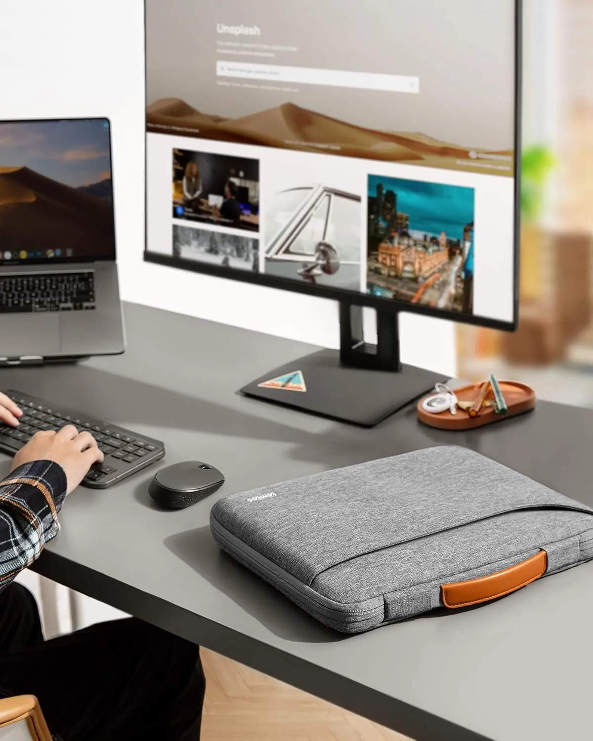tomtoc 360 Protective Laptop Carrying Case for 13-inch MacBook Air M4 2025, M3/A3113, M2/A2681, M1/A2337, MacBook Pro M2/A2686, M1/A2338, Water-Resistant Laptop Bag for 13" iPad Pro M4/iPad Air M3 M2