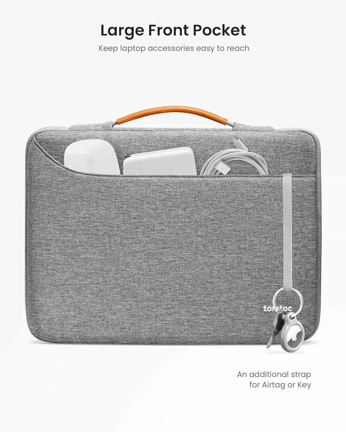 tomtoc 360 Protective Laptop Carrying Case for 13-inch MacBook Air M4 2025, M3/A3113, M2/A2681, M1/A2337, MacBook Pro M2/A2686, M1/A2338, Water-Resistant Laptop Bag for 13" iPad Pro M4/iPad Air M3 M2