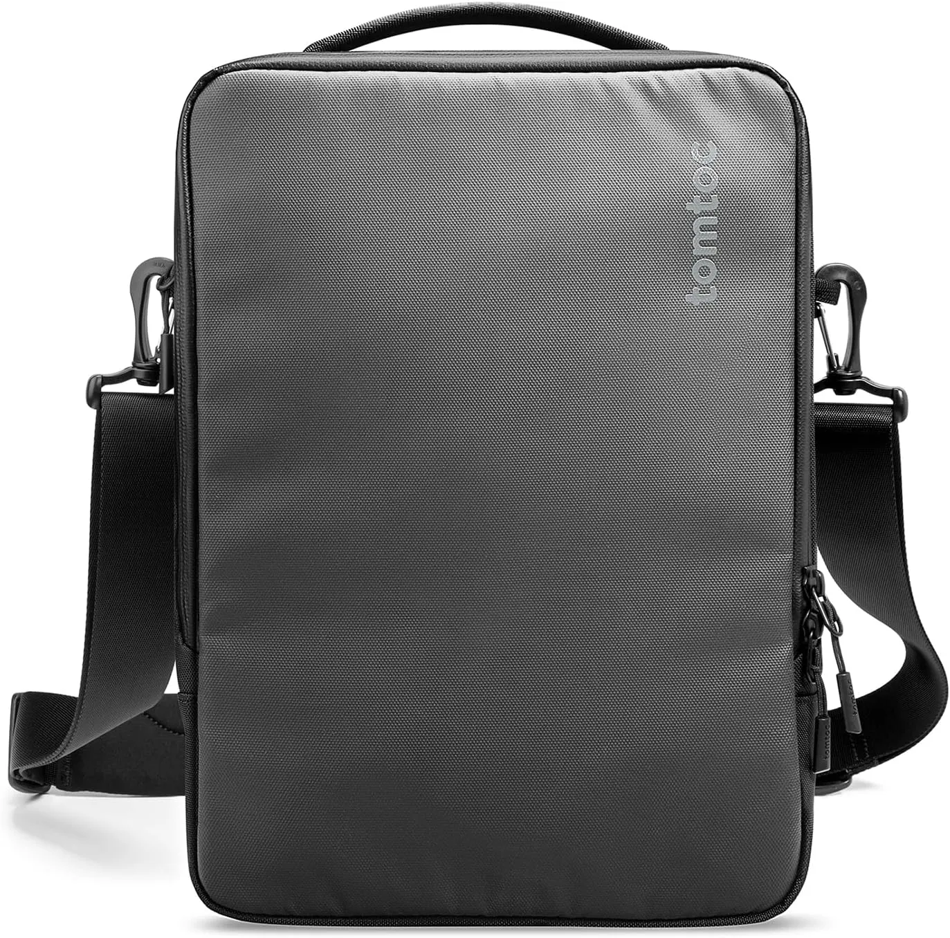 tomtoc 360 Protective Laptop Shoulder Bag for 13-14 Inch MacBook Air/Pro M4/M3/M2/M1, 13-inch iPad Pro M4/iPad Air, 13-13.8 Inch Surface Pro/Laptop, Copilot  PC, Cordura Ballistic Nylon