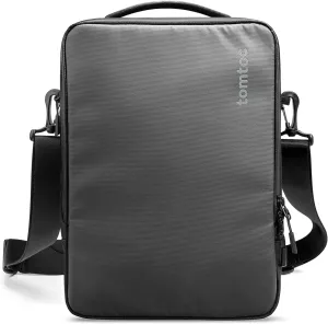 tomtoc 360 Protective Laptop Shoulder Bag for 13-14 Inch MacBook Air/Pro M4/M3/M2/M1, 13-inch iPad Pro M4/iPad Air, 13-13.8 Inch Surface Pro/Laptop, Copilot  PC, Cordura Ballistic Nylon