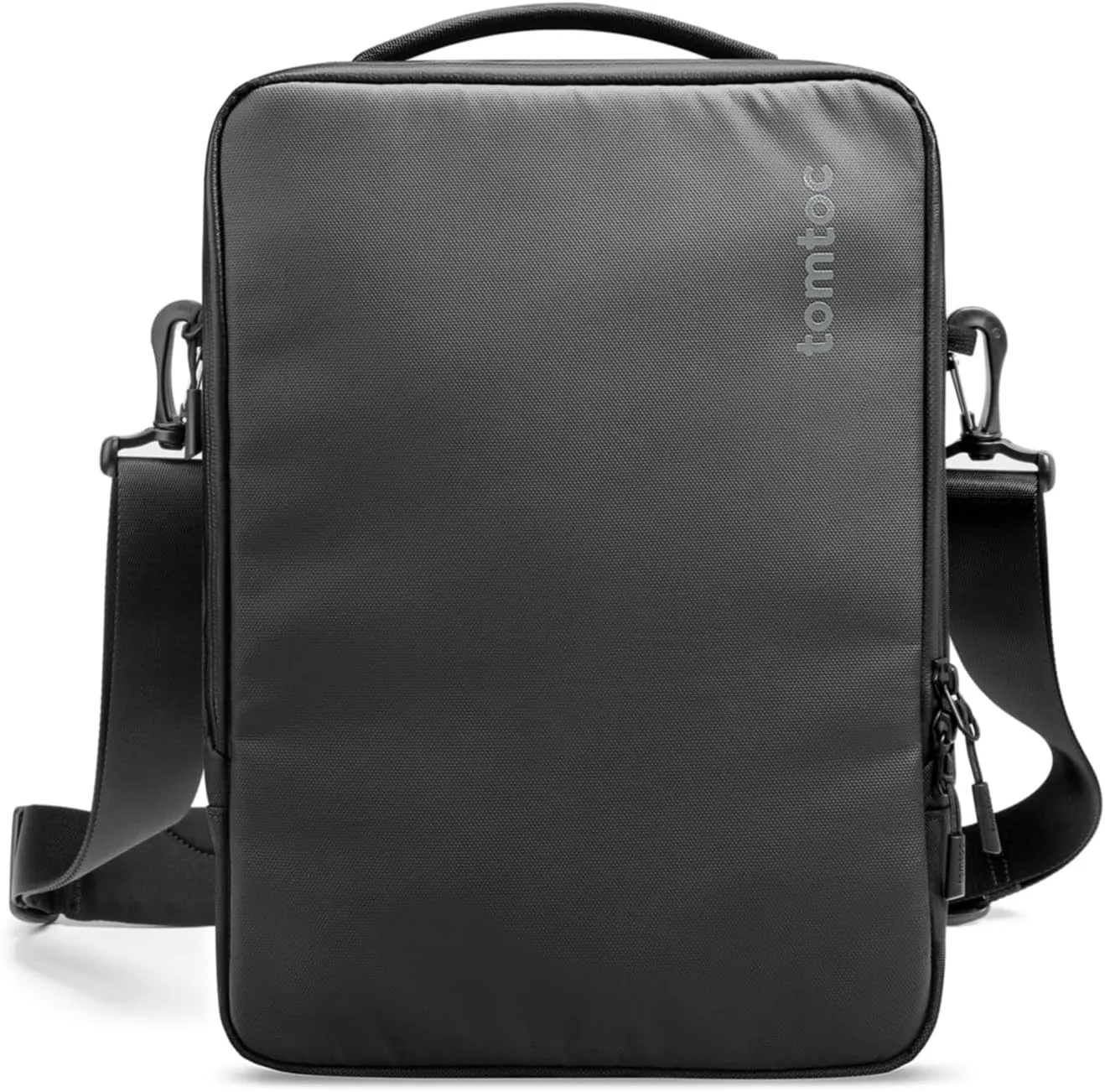 tomtoc 360 Protective Laptop Shoulder Bag for 16-inch MacBook Pro M4/M3/M2/M1 Pro/Max A3403 A3186 A2991 2024-2021, 15-inch MacBook Air M2/A3114 M2/A2941, Dell XPS 16/15, Cordura Ballistic Nylon Fabric