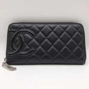 Top Quality Chanel Leather Round Zipper Wallet