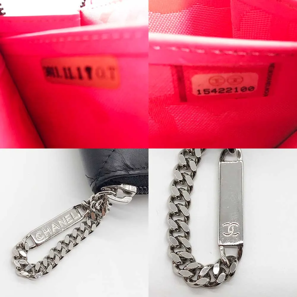 Top Quality Chanel Leather Round Zipper Wallet